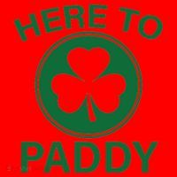Here To Paddy Funny St Patricks Day Santa Hat thumb 1
