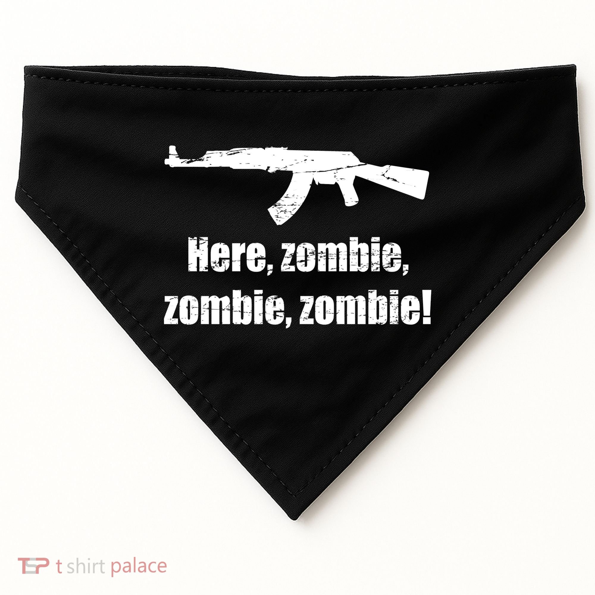 Here Zombie Zombie Zombie USA-Made Doggie Bandana