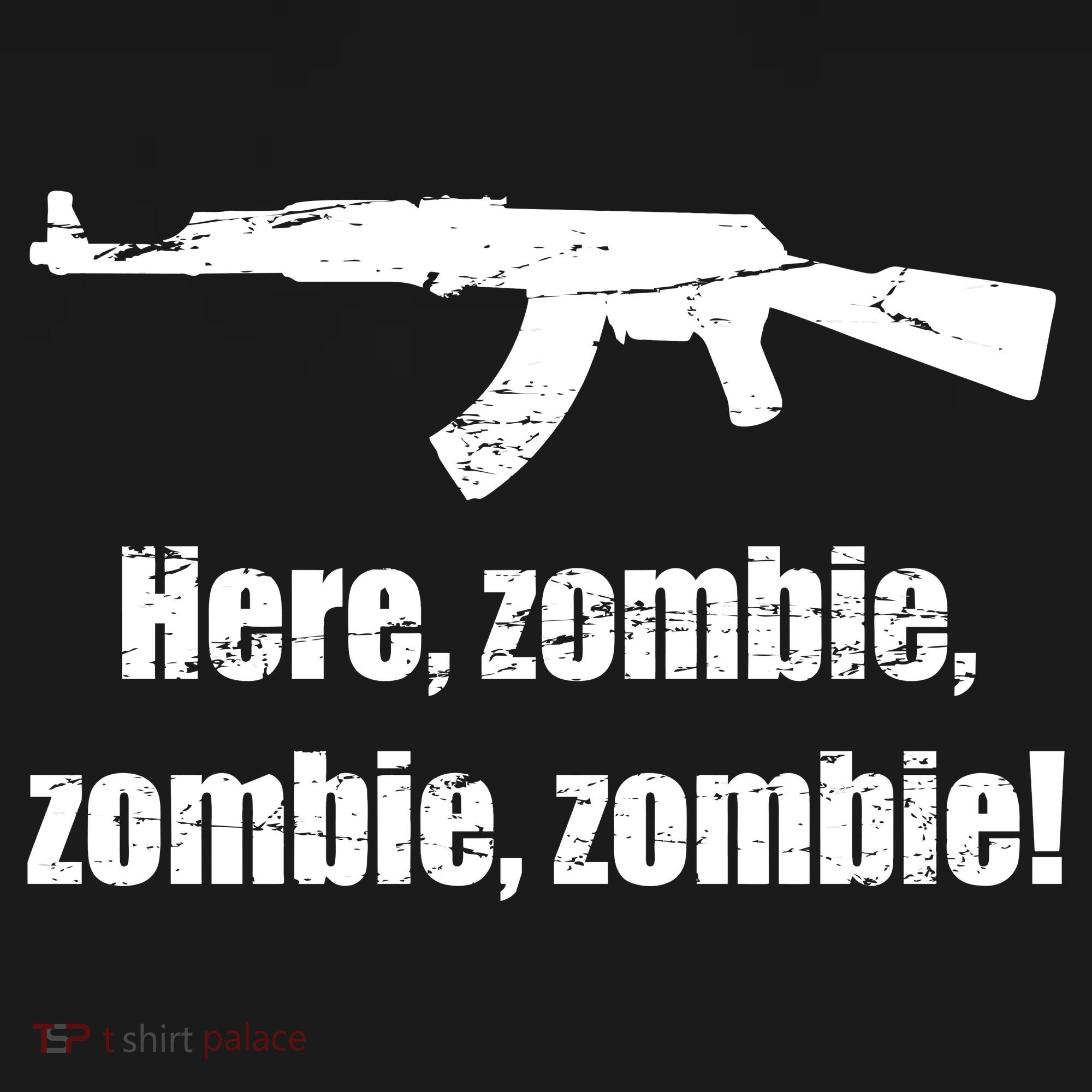 Here Zombie Zombie Zombie USA-Made Doggie Bandana