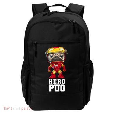 Hero Iron Pug Funny Spoof Backpack