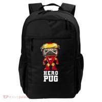 Hero Iron Pug Funny Spoof Backpack thumb 0