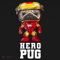 Hero Iron Pug Funny Spoof Backpack thumb 2
