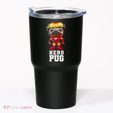 Hero Iron Pug Funny Spoof Tumbler