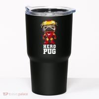Hero Iron Pug Funny Spoof Tumbler thumb 0