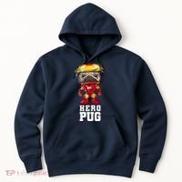 Hero Iron Pug Funny Spoof Hoodie thumb 0