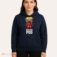 Hero Iron Pug Funny Spoof Hoodie thumb 5