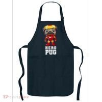 Hero Iron Pug Funny Spoof Apron thumb 0