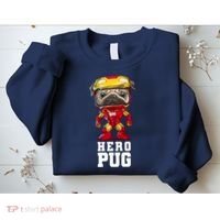 Hero Iron Pug Funny Spoof Sweatshirt thumb 2