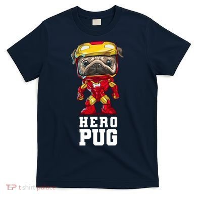 Hero Iron Pug Funny Spoof T-Shirt