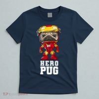 Hero Iron Pug Funny Spoof T-Shirt thumb 5
