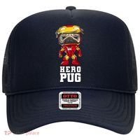 Hero Iron Pug Funny Spoof Hat thumb 0