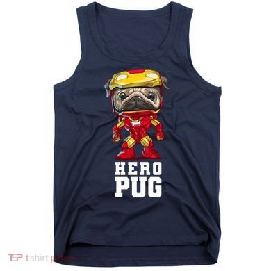 Hero Iron Pug Funny Spoof Tank Top