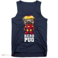 Hero Iron Pug Funny Spoof Tank Top thumb 0