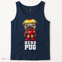 Hero Iron Pug Funny Spoof Tank Top thumb 2