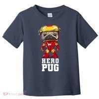 Hero Iron Pug Funny Spoof Toddler T-Shirt thumb 0