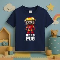 Hero Iron Pug Funny Spoof Toddler T-Shirt thumb 3