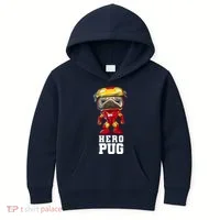 Hero Iron Pug Funny Spoof Kids Hoodie thumb 0