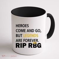 Heroes Come And Go Legends Are Forever RIP RBG Coffee Mug thumb 1