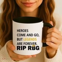 Heroes Come And Go Legends Are Forever RIP RBG Coffee Mug thumb 3