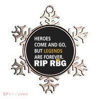 Heroes Come And Go Legends Are Forever RIP RBG Ornament thumb 0