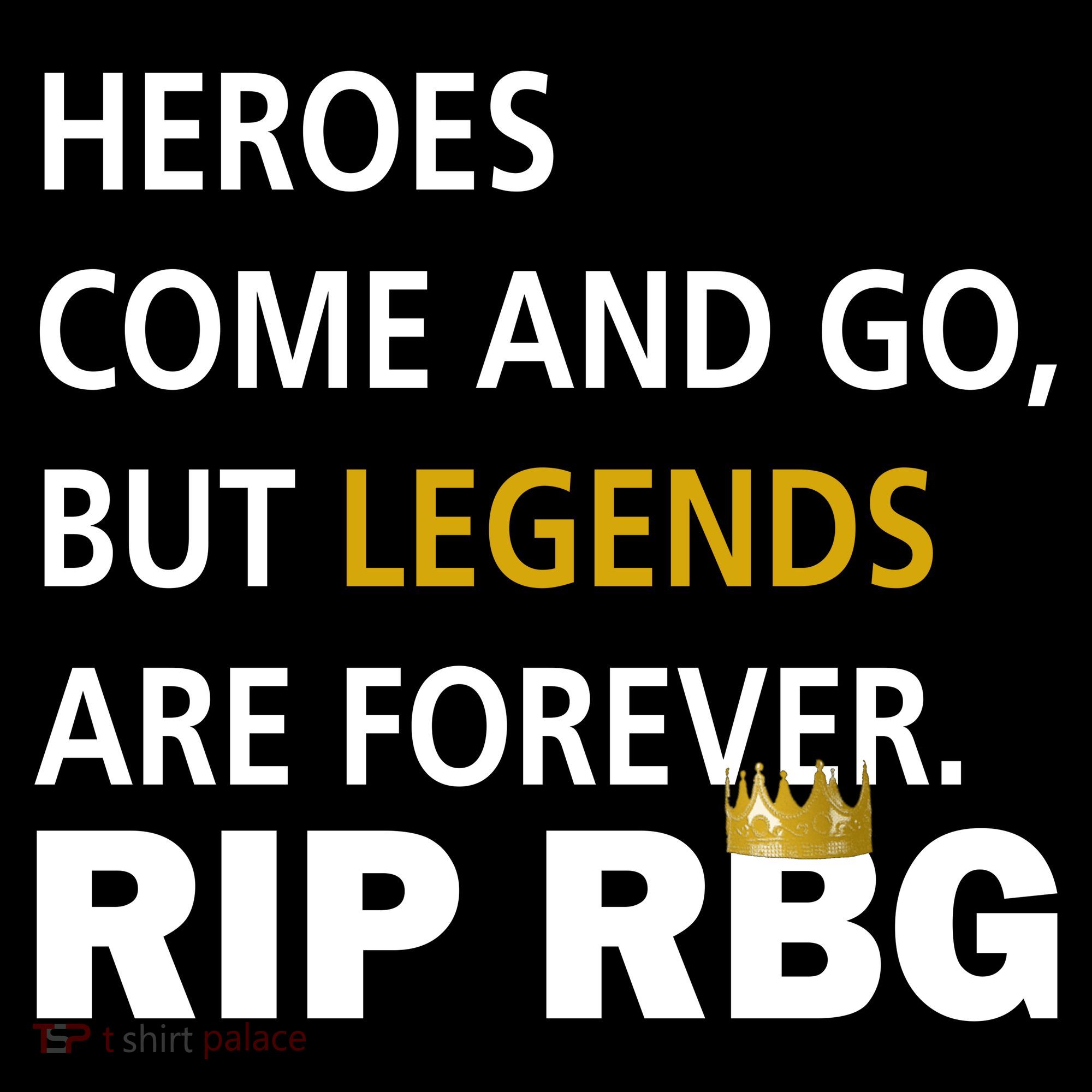 Heroes Come And Go Legends Are Forever RIP RBG Ornament
