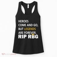 Heroes Come And Go Legends Are Forever RIP RBG Women's Tank Top thumb 0
