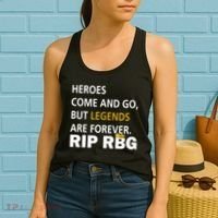 Heroes Come And Go Legends Are Forever RIP RBG Women's Tank Top thumb 2