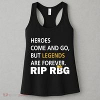 Heroes Come And Go Legends Are Forever RIP RBG Women's Tank Top thumb 3