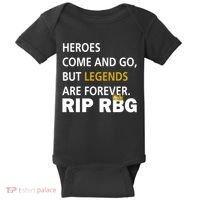 Heroes Come And Go Legends Are Forever RIP RBG Baby Bodysuit thumb 0