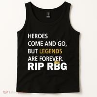 Heroes Come And Go Legends Are Forever RIP RBG Tank Top thumb 2