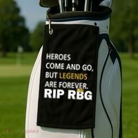 Heroes Come And Go Legends Are Forever RIP RBG Golf Towel thumb 2