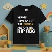 Heroes Come And Go Legends Are Forever RIP RBG Toddler T-Shirt thumb 3