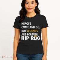 Heroes Come And Go Legends Are Forever RIP RBG Women's T-Shirt thumb 4