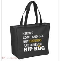 Heroes Come And Go Legends Are Forever RIP RBG Tote Bag thumb 2