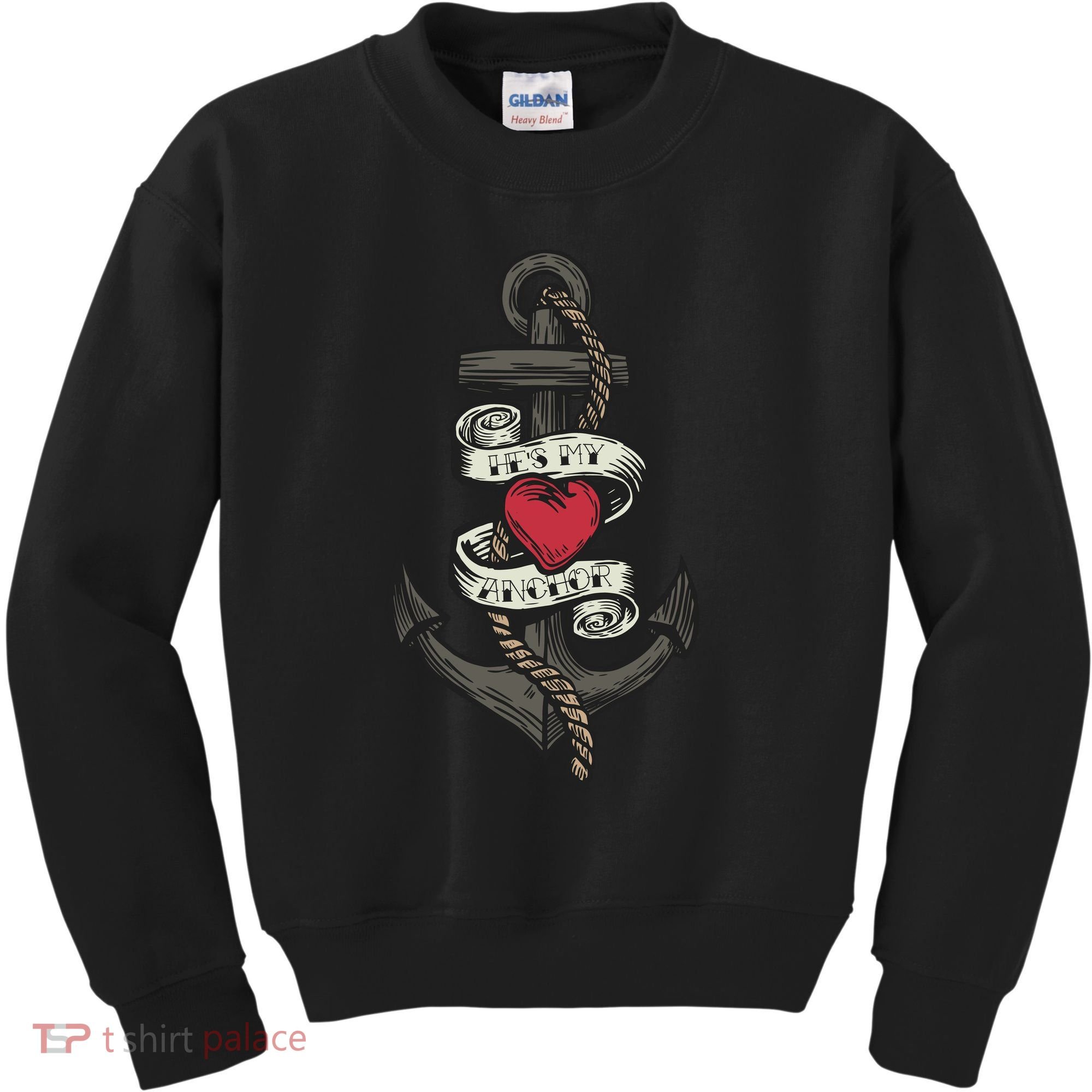 He's My Anchor Kids Sweatshirt