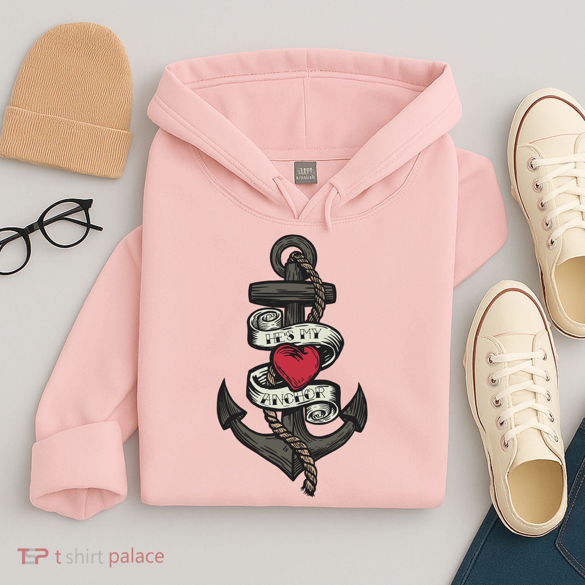 He's My Anchor Hoodie