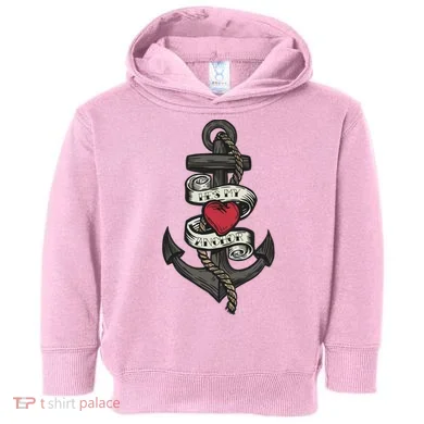 He's My Anchor Toddler Hoodie