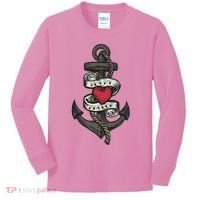 He's My Anchor Kids Long Sleeve Shirt thumb 0