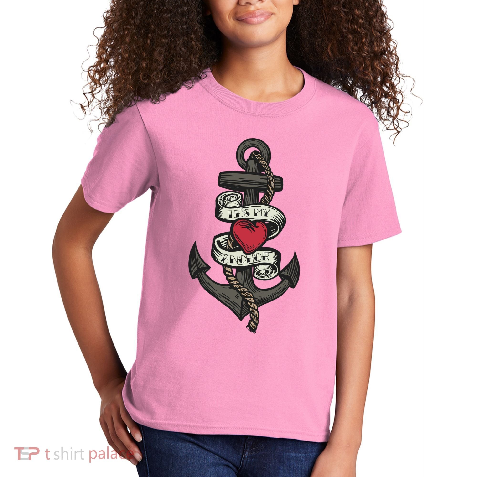He's My Anchor Kids T-Shirt