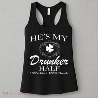 He's My Drunker Half Funny St. Patrick's Day Women's Tank Top thumb 3