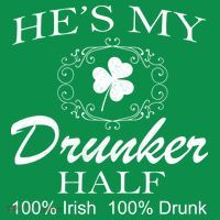 He's My Drunker Half Funny St. Patrick's Day Ornament thumb 1