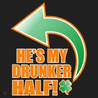 He's My Drunker Half Funny St. Patrick's Day Drinking Women's Sweatshirt thumb 2