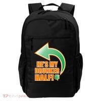 He's My Drunker Half Funny St. Patrick's Day Drinking Backpack thumb 0