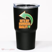 He's My Drunker Half Funny St. Patrick's Day Drinking Tumbler thumb 0