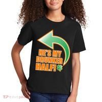 He's My Drunker Half Funny St. Patrick's Day Drinking Kids T-Shirt thumb 2