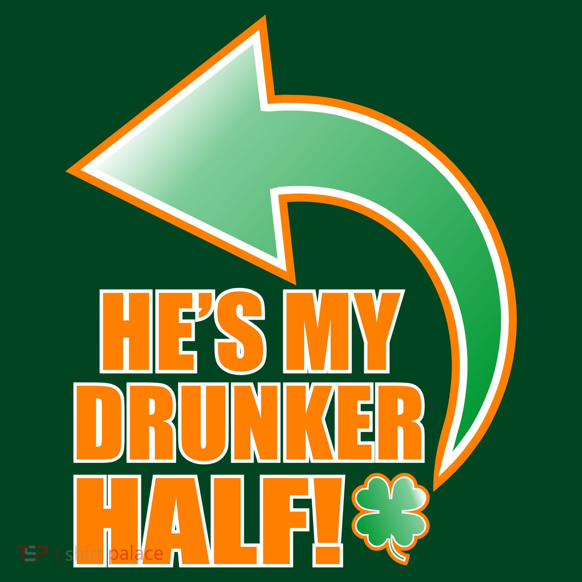 He's My Drunker Half Funny St. Patrick's Day Drinking Visor