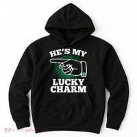He's My Lucky Charm St Patrick's Day Matching Couples Hoodie thumb 0