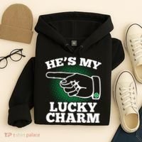 He's My Lucky Charm St Patrick's Day Matching Couples Hoodie thumb 4