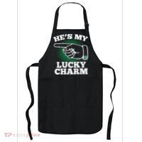 He's My Lucky Charm St Patrick's Day Matching Couples Apron thumb 0