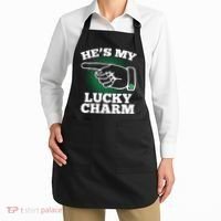 He's My Lucky Charm St Patrick's Day Matching Couples Apron thumb 2